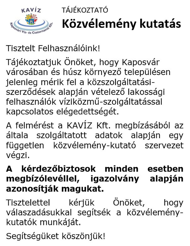 Tájékoztatás közvélemény kutatásról kép